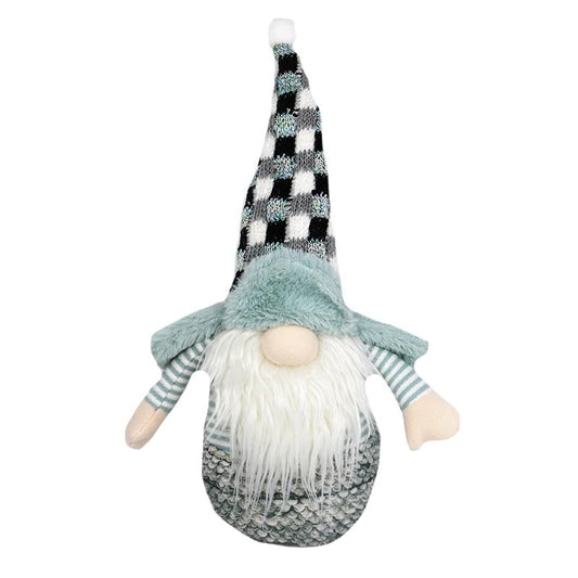 BLUE EAR FLAP SITTER GNOME LARGE / K47658