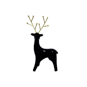 SMALL BLACK AND GOLD REINDEER / K49462