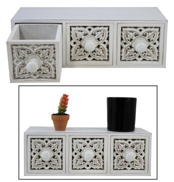 RUSTIC ORNATE DRAWERS / S363