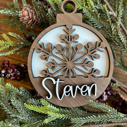 SNOWFLAKE NAME ORNAMENT