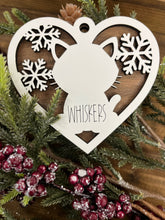 Load image into Gallery viewer, PERSONALIZED SNOWFLAKE HEART ORNAMENT
