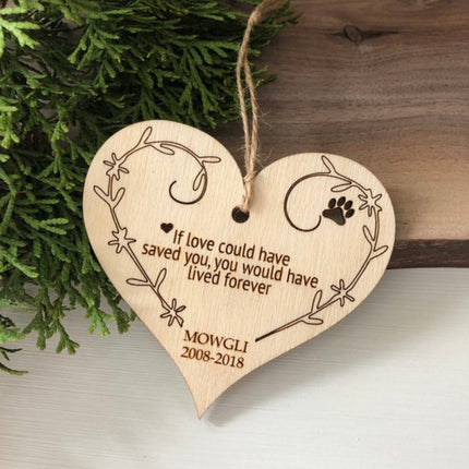 PET MEMORIAL HEART ORNAMENT