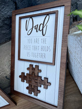 Load image into Gallery viewer, DAD PUZZLE SIGN
