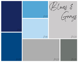 NAME ROUND SIGN- "BLUE WAVE" DESIGN
