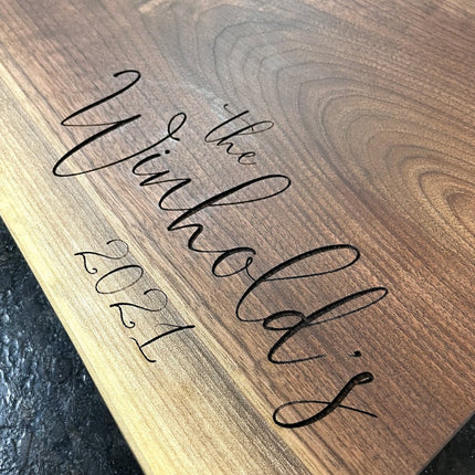 CHARCUTERIE BOARD (ENGRAVED) 12" - 18"
