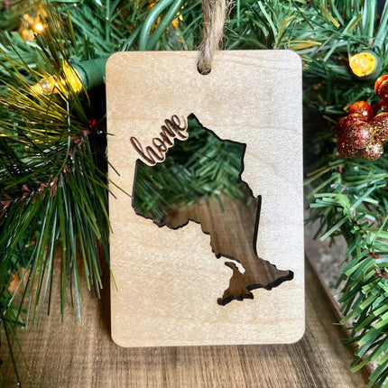 HOME CUTOUT ORNAMENT