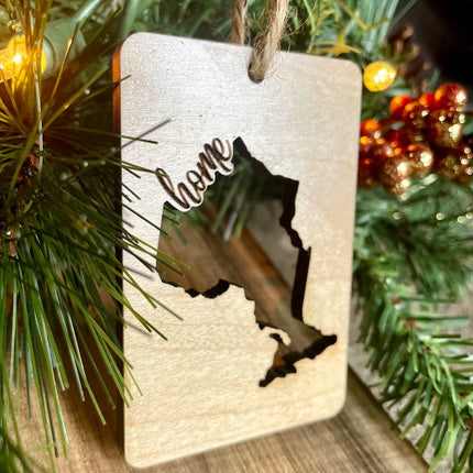 HOME CUTOUT ORNAMENT