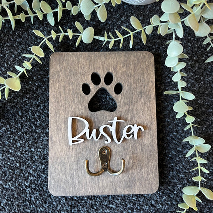 PAW CUTOUT LEASH HOLDERS