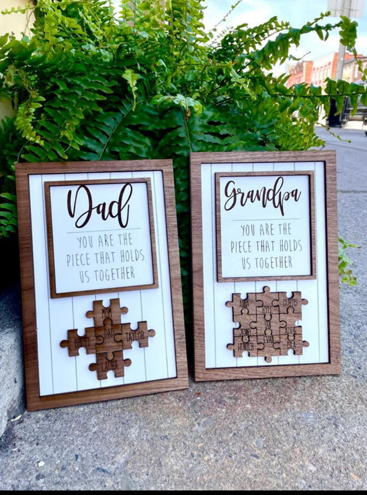 DAD PUZZLE SIGN