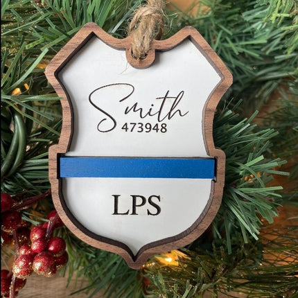 POLICE BADGE ORNAMENT
