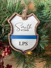 Load image into Gallery viewer, POLICE BADGE ORNAMENT
