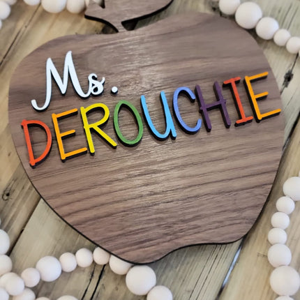 TEACHER APPLES / TRACED WRITING APPLES