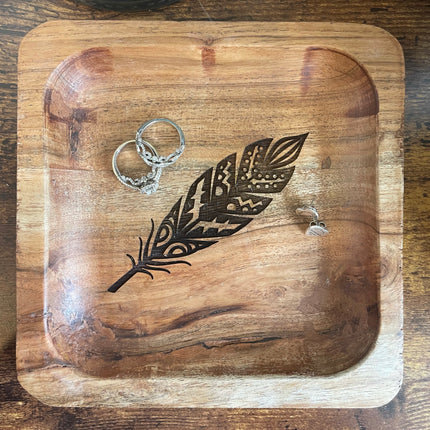 ENGRAVED KEY OR JEWELLERY DISH