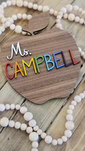 TEACHER APPLES / TRACED WRITING APPLES