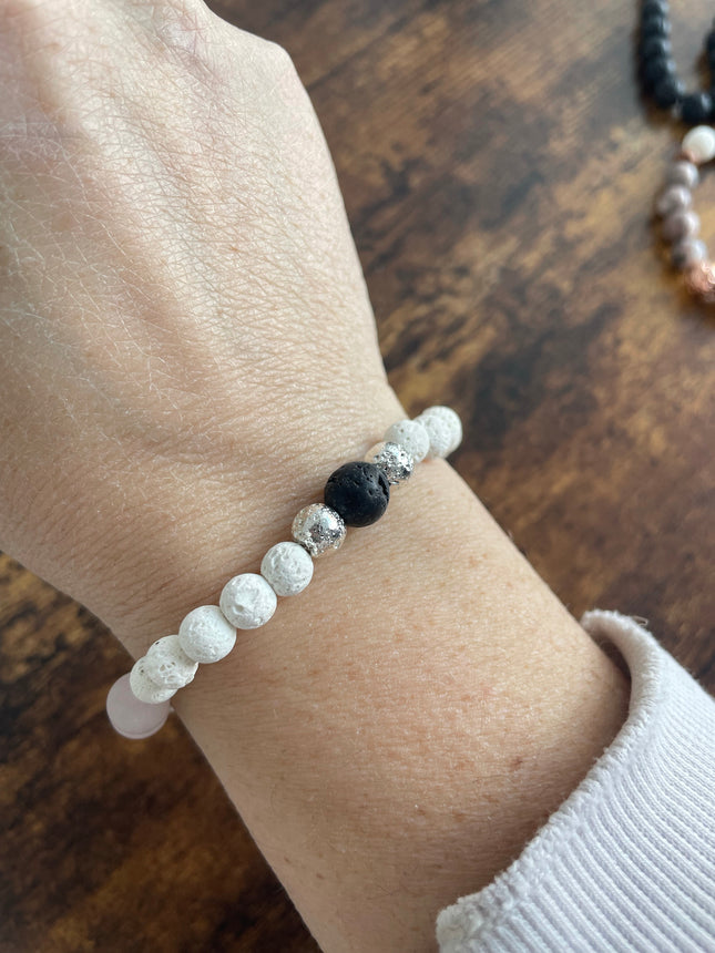 GEMSTONE LAVA BRACELET