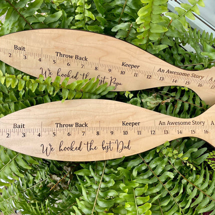 HOOKED THE BEST FISH MEASURING STICK