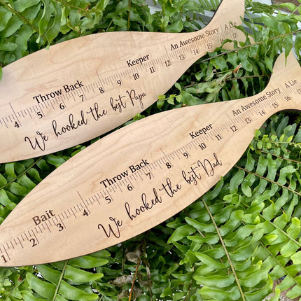 HOOKED THE BEST FISH MEASURING STICK
