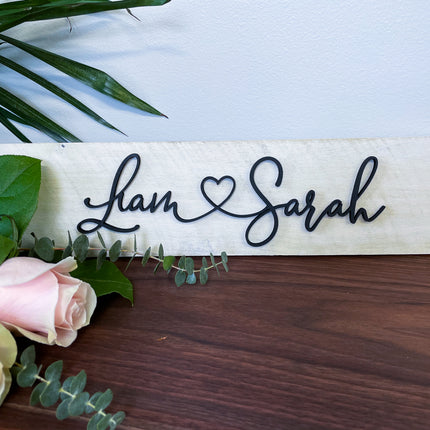 COUPLES SIGN - 3D NAMES