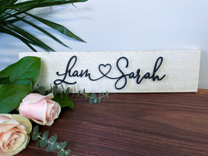 COUPLES SIGN - 3D NAMES