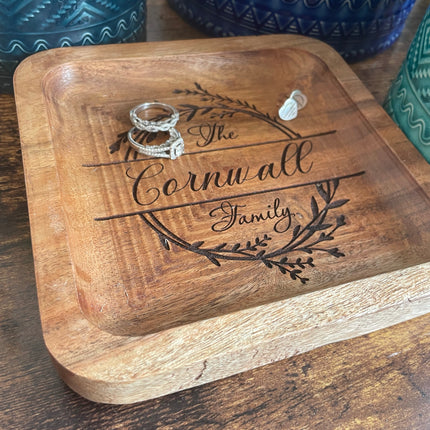ENGRAVED KEY OR JEWELLERY DISH