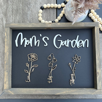 FLOWER GARDEN FRAMED SIGN
