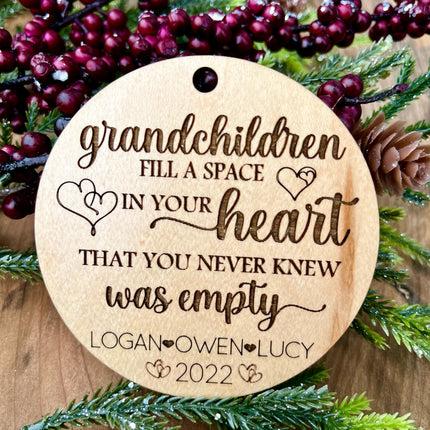 PERSONALIZED GRANDCHILDREN ORNAMENT