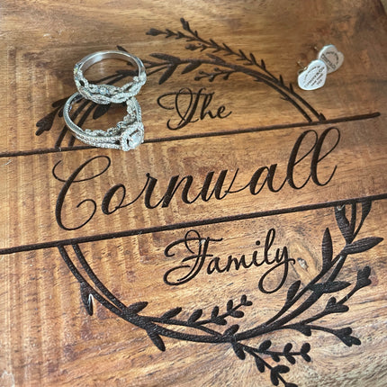 ENGRAVED KEY OR JEWELLERY DISH