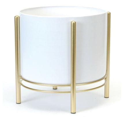 LARGE WHITE FLOOR PLANTER / B9474 *